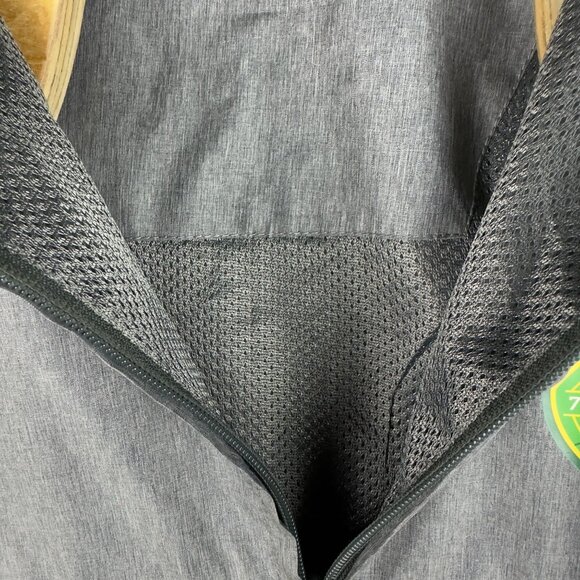 Tampa Bay Rowdies Official Jacket Windbreaker M Hooded Crest Green/Grey/Yellow - Picture 7 of 12